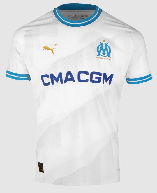 Olympique de Marseille 2023/24 Home Match Version Shirt Soccer Jersey