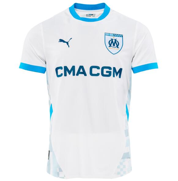 Olympique de Marseille 2024/25 Home Match Version Shirt Soccer Jersey