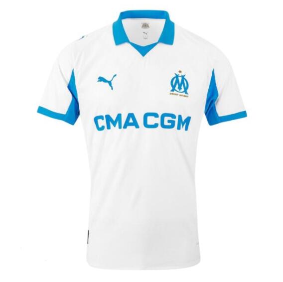 Olympique de Marseille 2025/26 Home Match Version Shirt Soccer Jersey