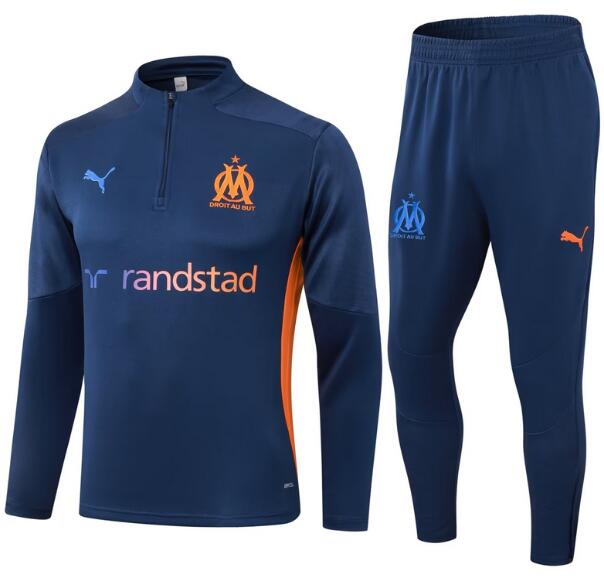 Marseilles 2024/25 Royal Blue Training Suits (Sweatshirt+Trouser)