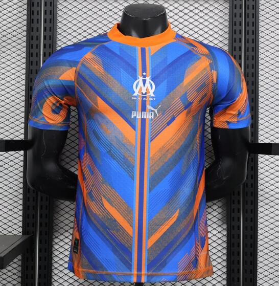 Marseille 2024/25 Special Blue Orange Match Version Shirt Soccer Jersey