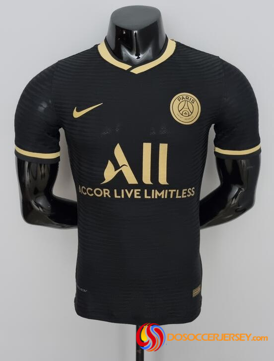 PSG 2022/23 Black Gold Match Version Training Shirt
