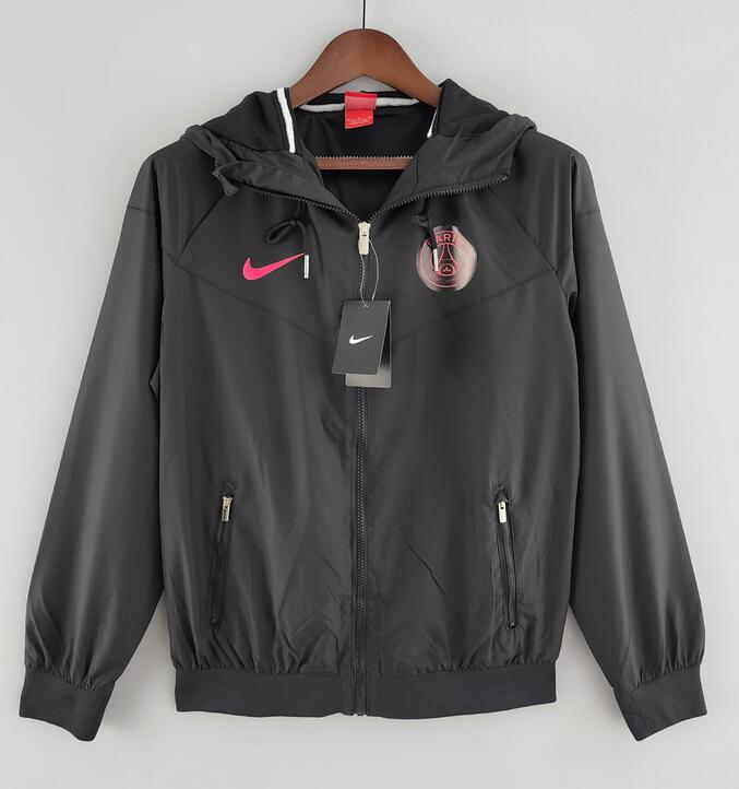 PSG 2022/23 Black Windbreaker Jacket