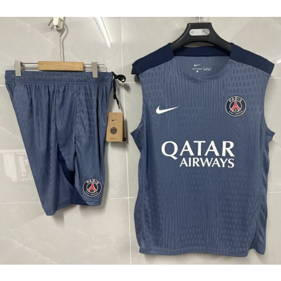 PSG 2025/26 Grey Vest Training Uniforms