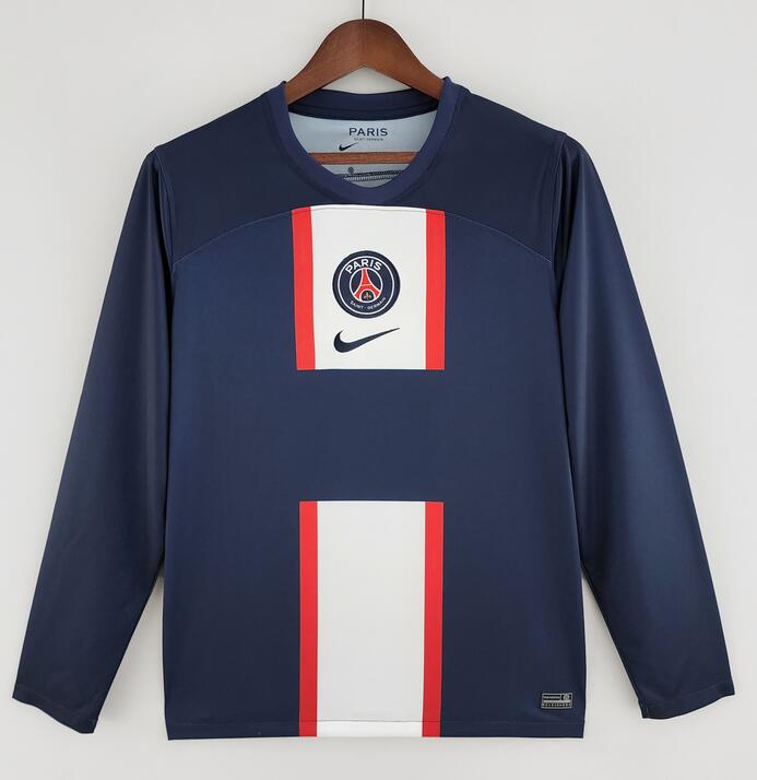 PSG 2022/23 Home Long Sleeved Shirt Soccer Jersey
