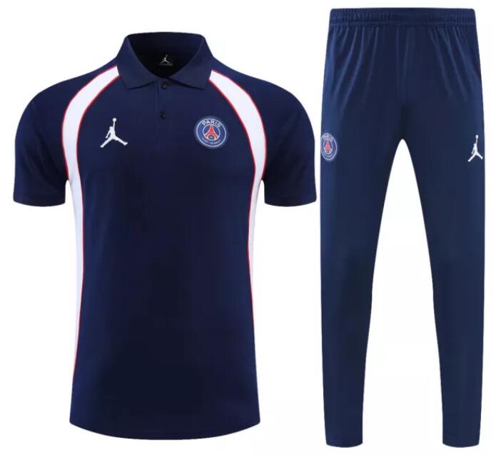 PSG 2022/23 Navy Polo Suit Kit (Shirt+Trouser)
