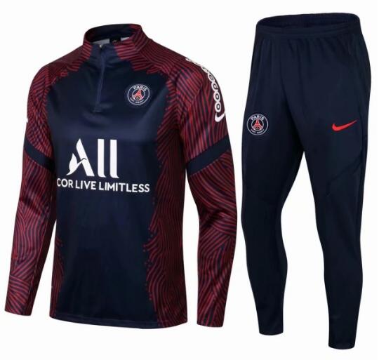 PSG 2021/22 Navy Training Suits (Sweeatshirt+Trouser)