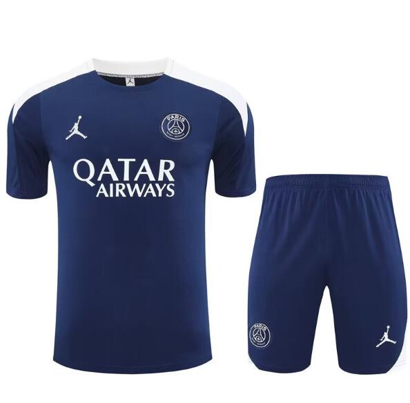 PSG 2025/26 Navy Training Uniforms (Shirt+Shorts)