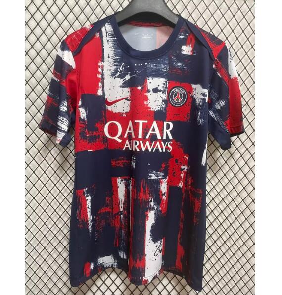 PSG 2024/25 Red Navy Training Shirt