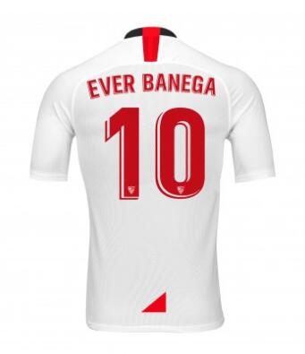 10 ÉVER BANEGA Sevilla 2019/20 Home Shirt Soccer Jersey