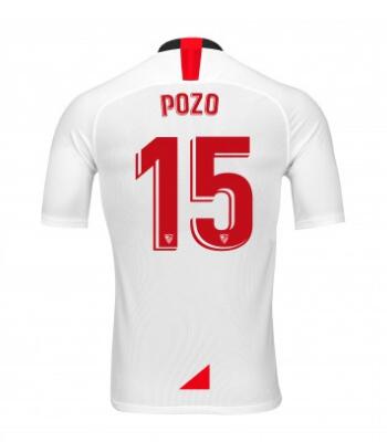 15 POZO Sevilla 2019/20 Home Shirt Soccer Jersey