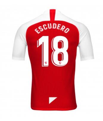 18 SERGIO ESCUDERO Sevilla 2019/20 Away Shirt Soccer Jersey