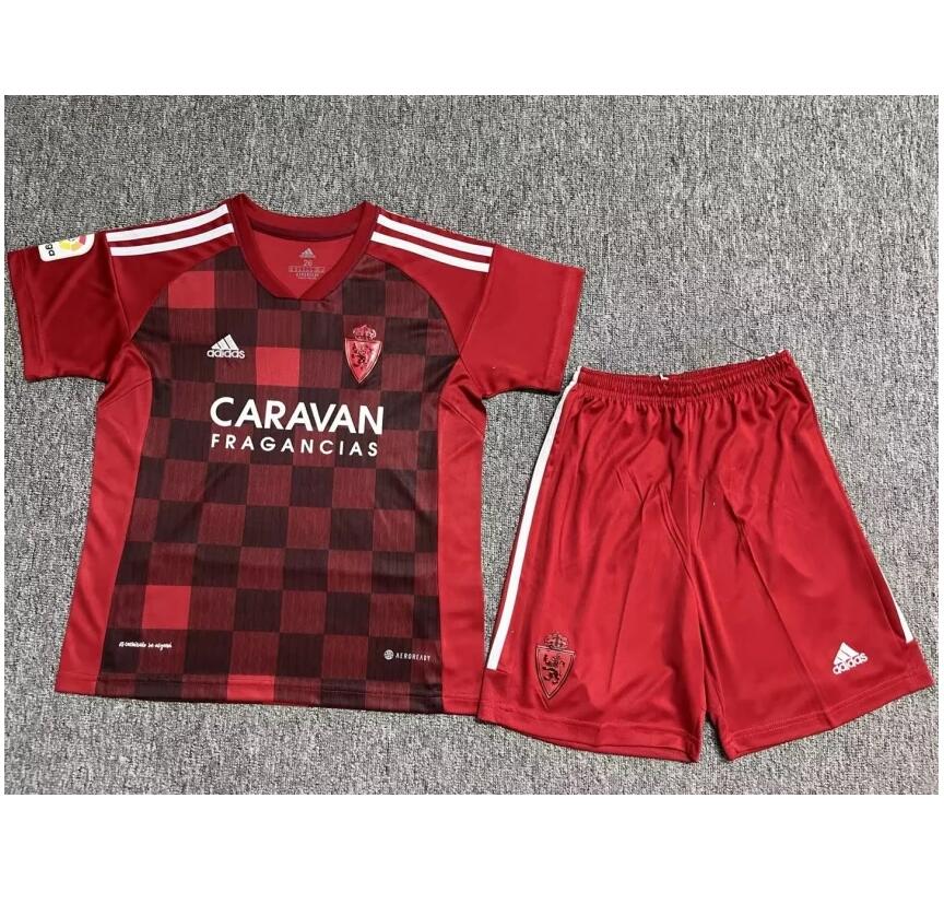 Real Zaragoza 2022/23 Third Kids Soccer Jersey Kit Children Shirt + Shorts