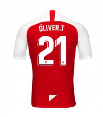 21 OLIVER TORRES Sevilla 2019/20 Away Shirt Soccer Jersey