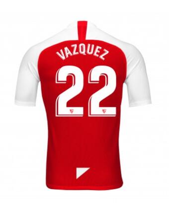 22 FRANCO VÁZQUEZ Sevilla 2019/20 Away Shirt Soccer Jersey