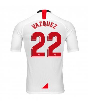 22 FRANCO VÁZQUEZ Sevilla 2019/20 Home Shirt Soccer Jersey