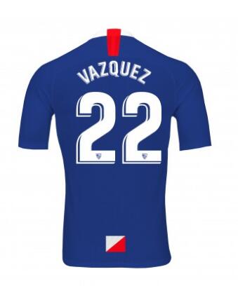 22 FRANCO VÁZQUEZ Sevilla 2019/20 Third Shirt Soccer Jersey