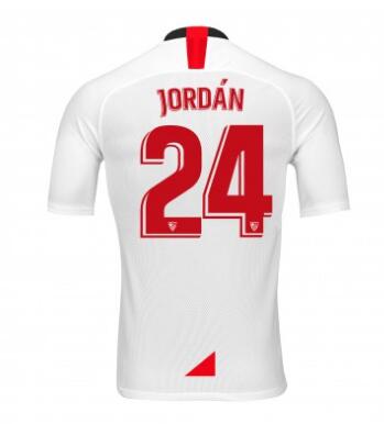 24 JOAN JORDÁN Sevilla 2019/20 Home Shirt Soccer Jersey