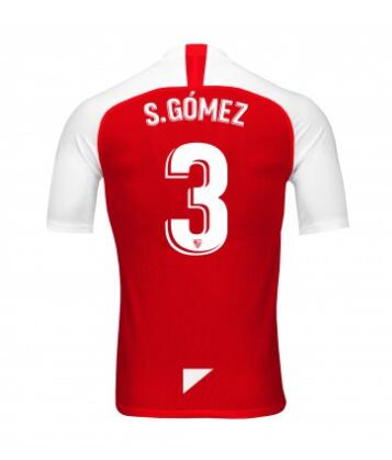 3 SERGI GÓMEZ Sevilla 2019/20 Away Shirt Soccer Jersey