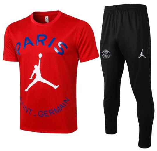 PSG 2021/22 Red Training Suits (Shirt+Trouser)