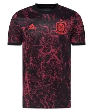 Spain 2020/21 Black Red Training Shirt