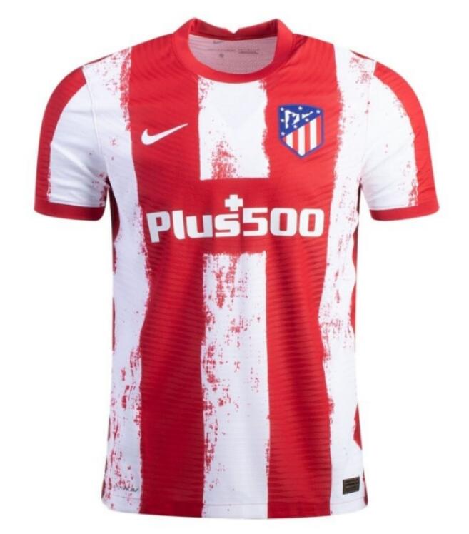 Atletico Madrid 2021/22 Home Match Version Shirt Soccer Jersey