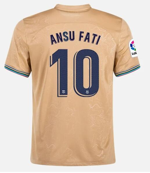 Barcelona 2022/23 Away 10 ANSU FATI Shirt Soccer Jersey