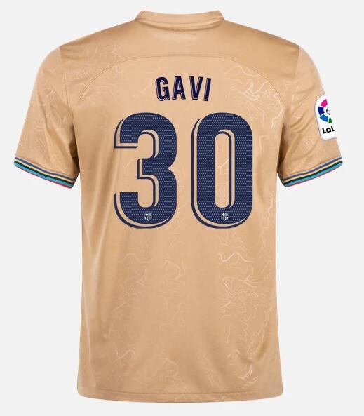 Barcelona 2022/23 Away 30 GAVI Shirt Soccer Jersey