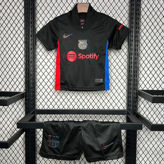 Barcelona 2024/25 Away Kids Soccer Kits Children Shirt + Shorts
