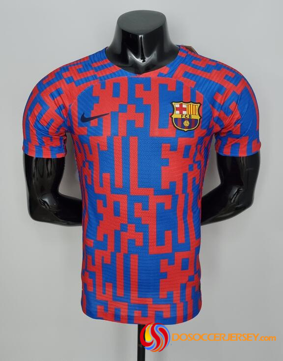 Barcelona 2022/23 Blue Red Match Version Training Shirt