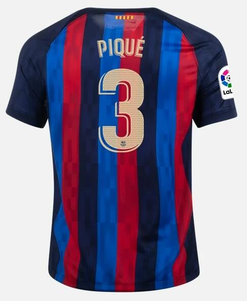 Barcelona 2022/23 Home 3 GERARD PIQUÉ Shirt Soccer Jersey