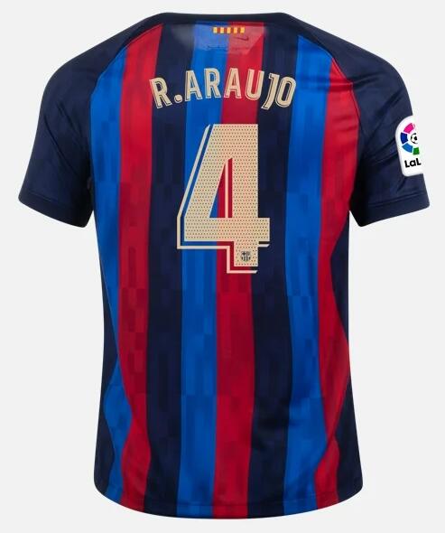 Barcelona 2022/23 Home 4 RONALD ARAÚJO Shirt Soccer Jersey