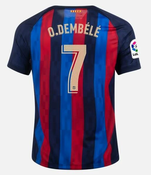Barcelona 2022/23 Home 7 OUSMANE DEMBÉLÉ Shirt Soccer Jersey