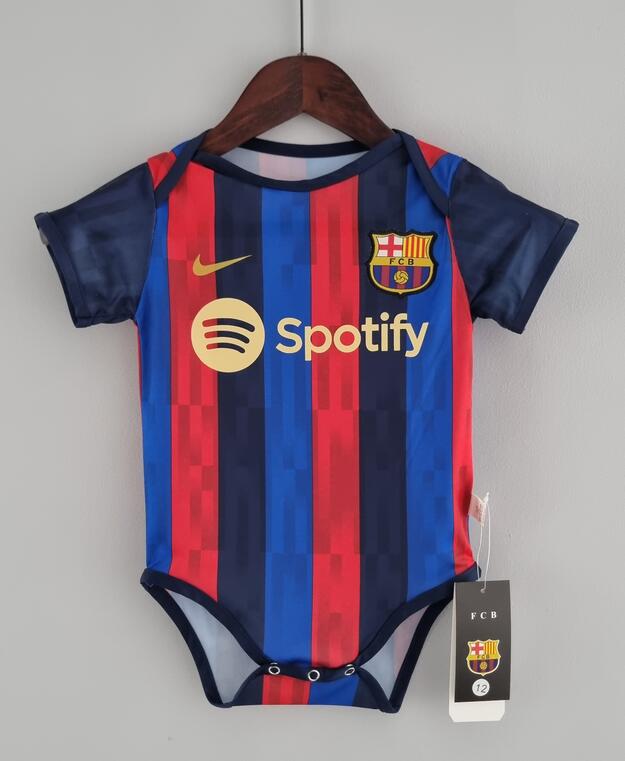 Barcelona 2022/23 Home Infant Baby Shirt Soccer Jersey Kit