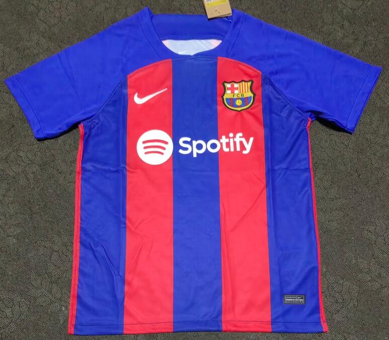 Prediction Barcelona 2023/24 Home Replica Shirt Soccer Jersey