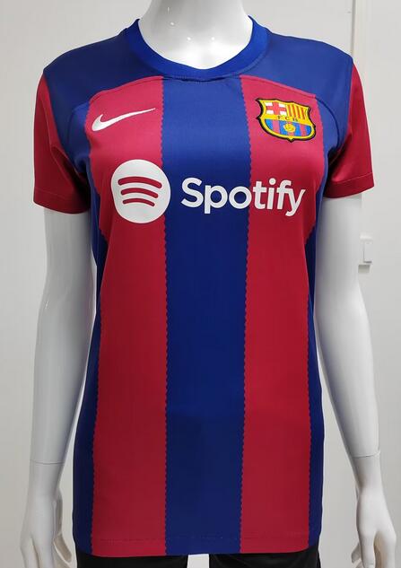 Prediction Barcelona 2023/24 Home Women Shirt Soccer Jersey