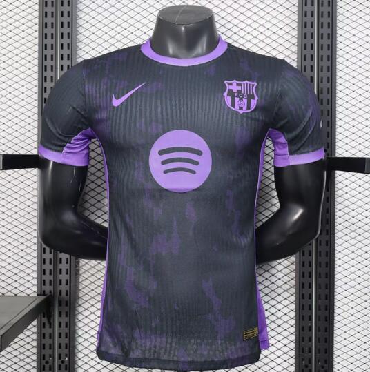 Barcelona 2025/26 Special Black Purple Match Version Shirt Soccer Jersey