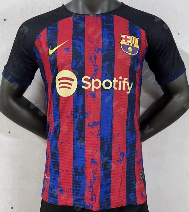 Barcelona 2023/24 Special Blue Red Match Version Shirt Soccer Jersey