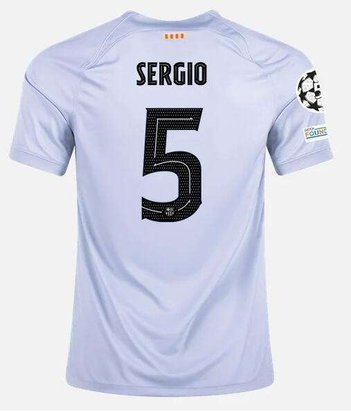 Barcelona 2022/23 Third 5 SERGIO BUSQUETS Shirt Soccer Jersey