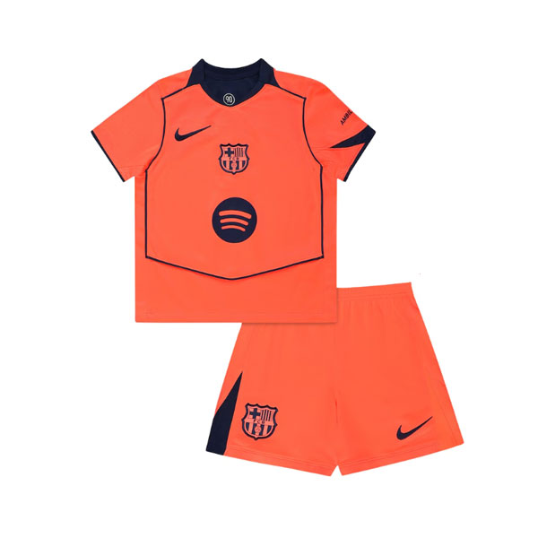 Barcelona 2025/26 Third Kids Soccer Kits Children Shirt + Shorts New Style