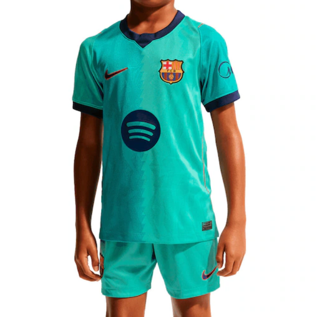 Barcelona 2026/27 Third Kids Soccer Kits Children Shirt + Shorts New Style