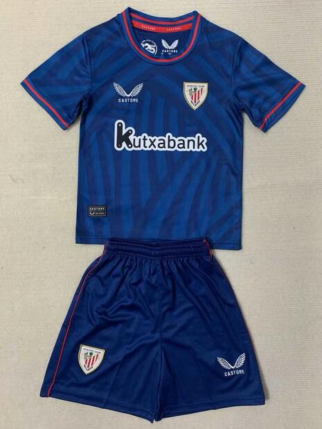 Athletic Bilbao 2023/24 125th Kids Soccer Kit Children Shirt and Shorts