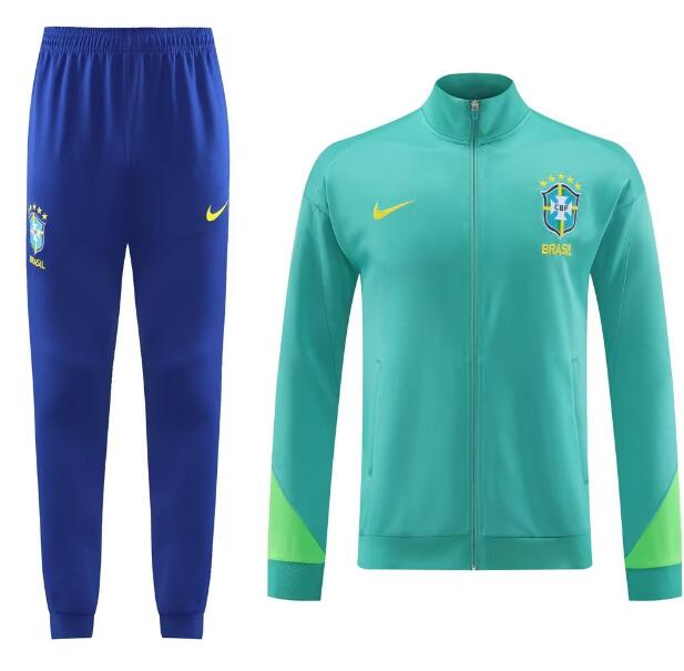 Brazil 2023/24 Green Training Suits (Jacket+Trouser)