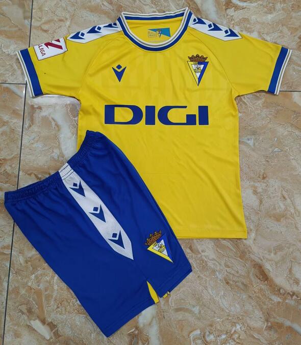 Cádiz 2023/24 Home Kids Soccer Kit Children Shirt and Shorts