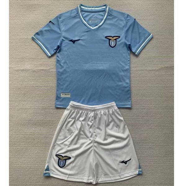 Lazio 2023/24 Home Kids Soccer Kit Children Shirt + Shorts