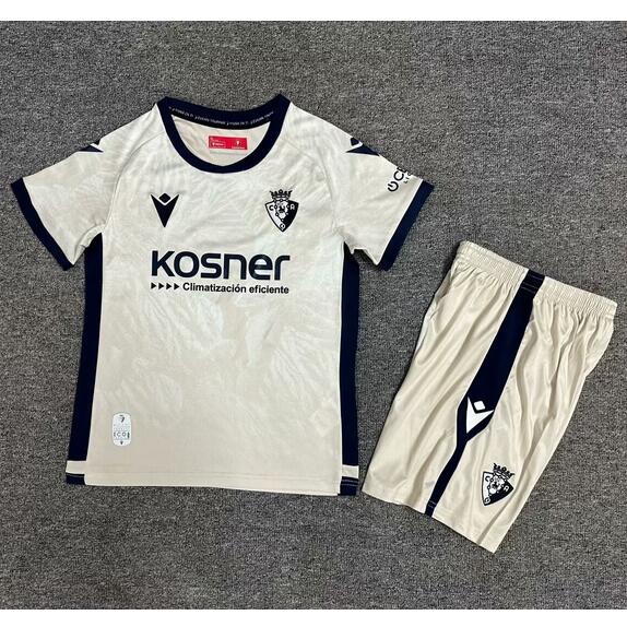 CA Osasuna 2024/25 Away Kids Soccer Kit Children Shirt and Shorts