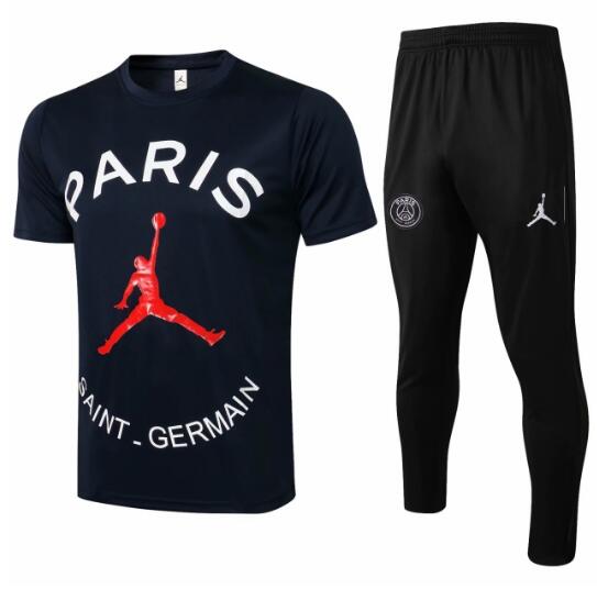 PSG 2021/22 Black Training Suits (Shirt+Trouser)