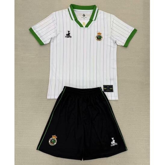 Racing de Santander 2025/26 Anniversary Kids Soccer Jersey Kit Children Shirt + Shorts