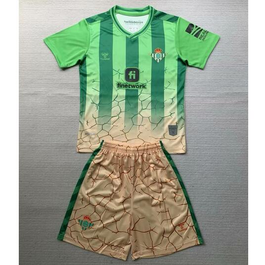 Real Betis 2024/25 Special Kids Soccer Kits Children Shirt + Shorts