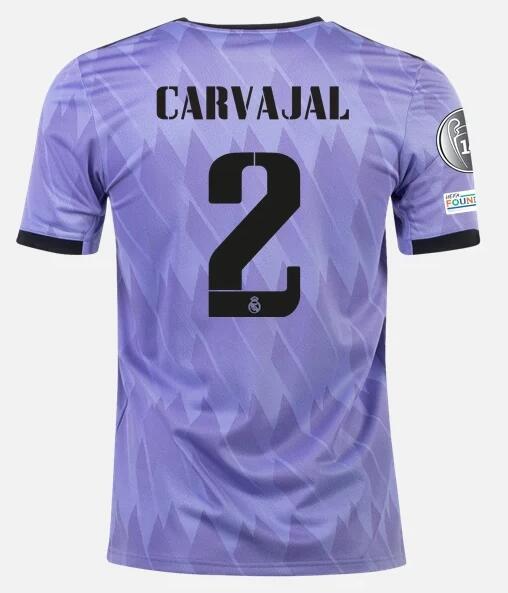 Real Madrid 2022/23 Away 2 DANI CARVAJAL Shirt Soccer Jersey